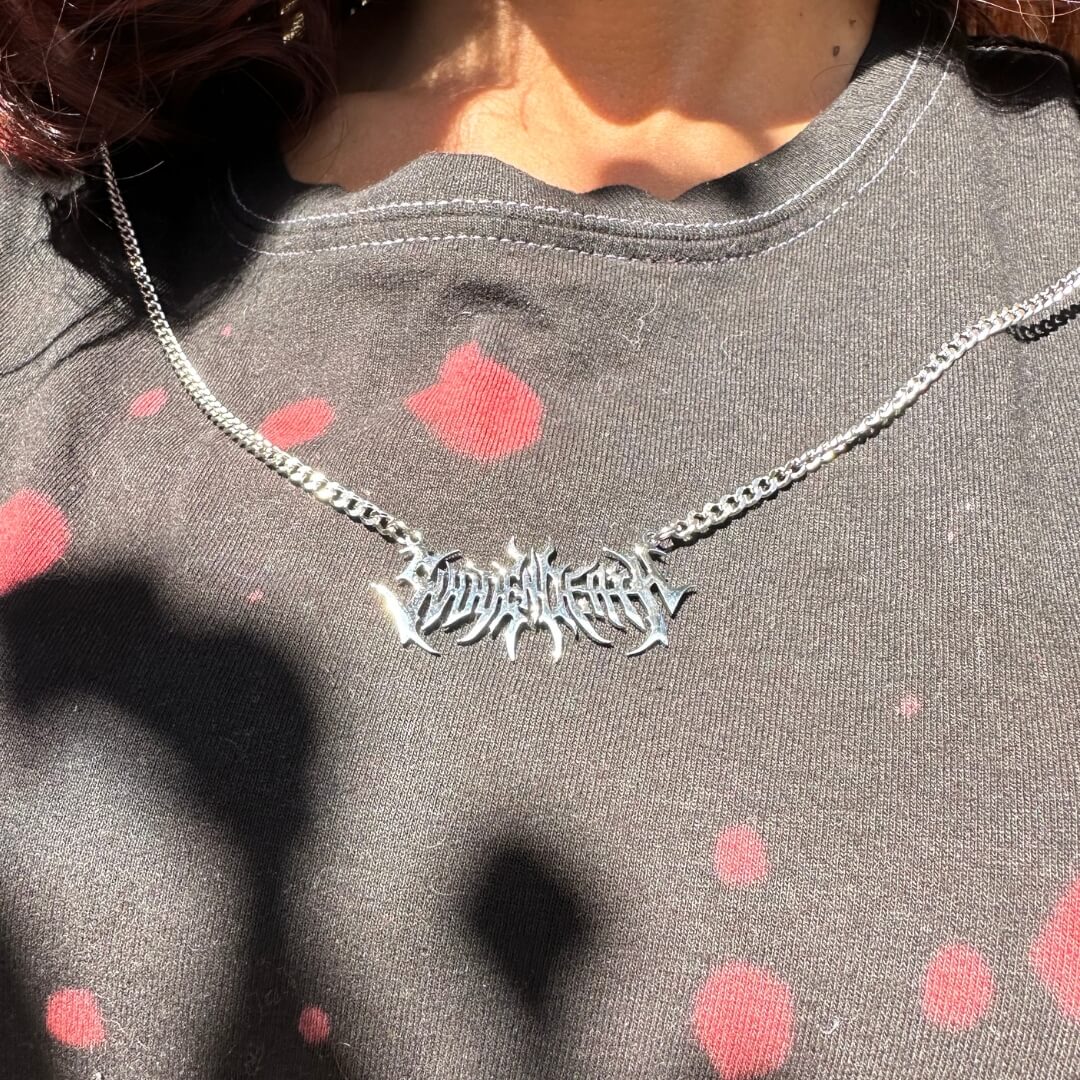 Deathcore Metallic Chain Necklace - Pashmaniac