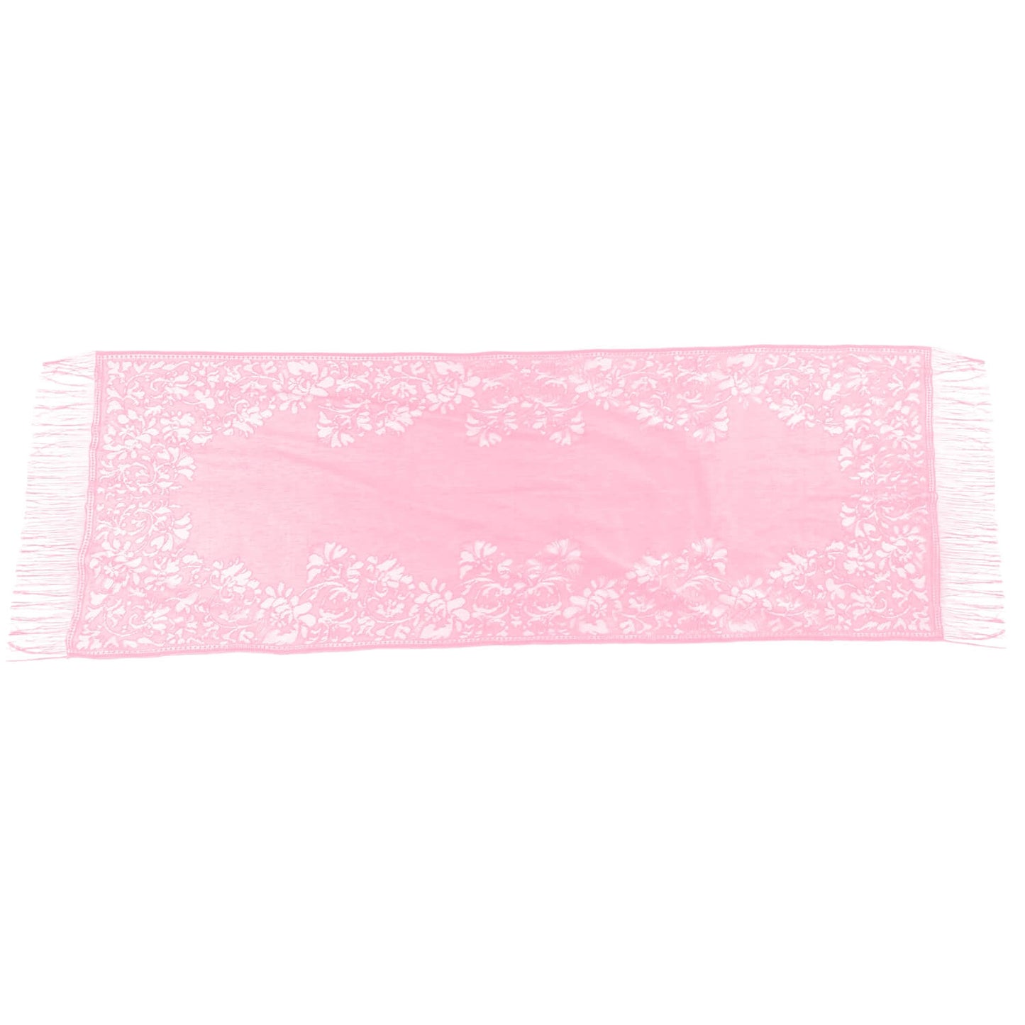 "Open Knit Paisley" - Reversible Pashmina